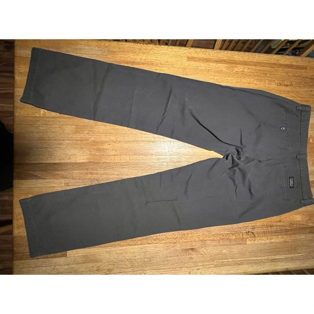 Banana Republic Men's Flat Front Pant Slim Fit Stretch Fabric Wicking Grey 33x34